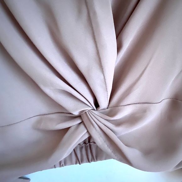 Button Up Nude Blouse - Picture 2 of 4